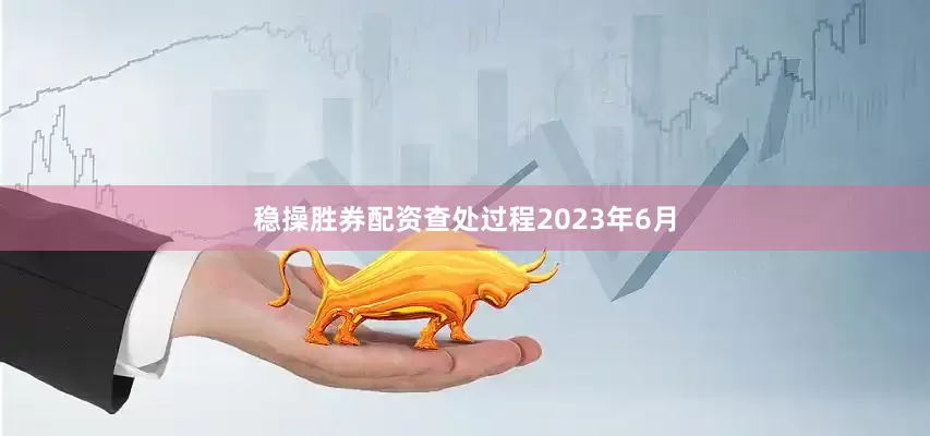 稳操胜券配资查处过程2023年6月